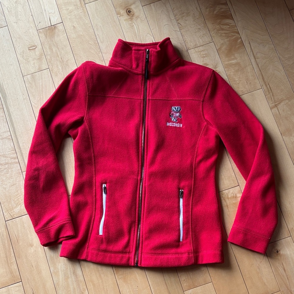 UW Madison Badgers Zip-Up Fleece Jacket
